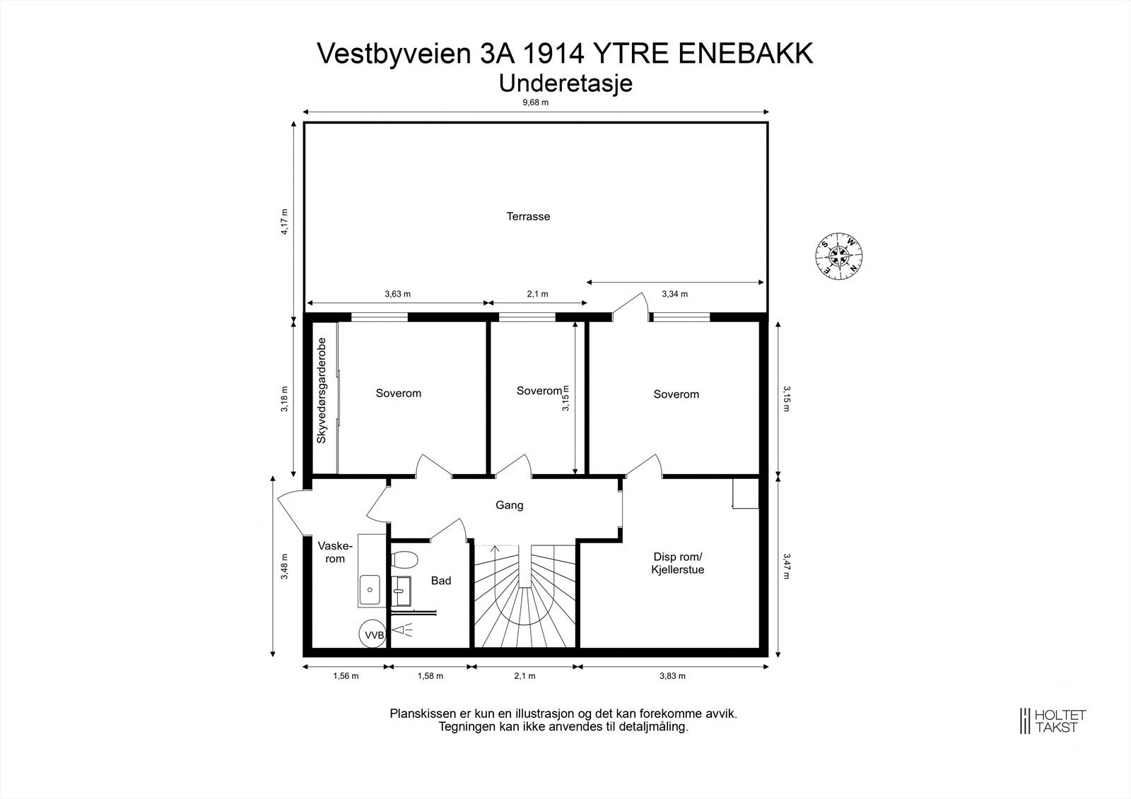 Plantegning underetasje Galleribilde
