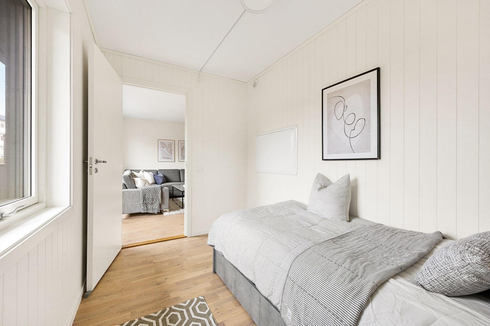 Alle de tre soverommene har en god størrelse og er enkle å møblere. Galleribilde