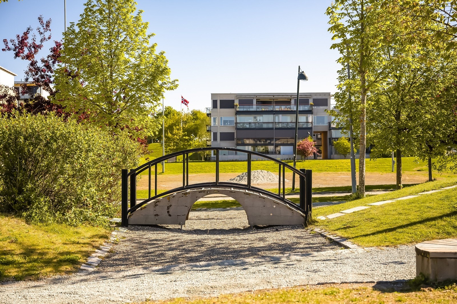 Store friområder og grøntareal i området Galleribilde