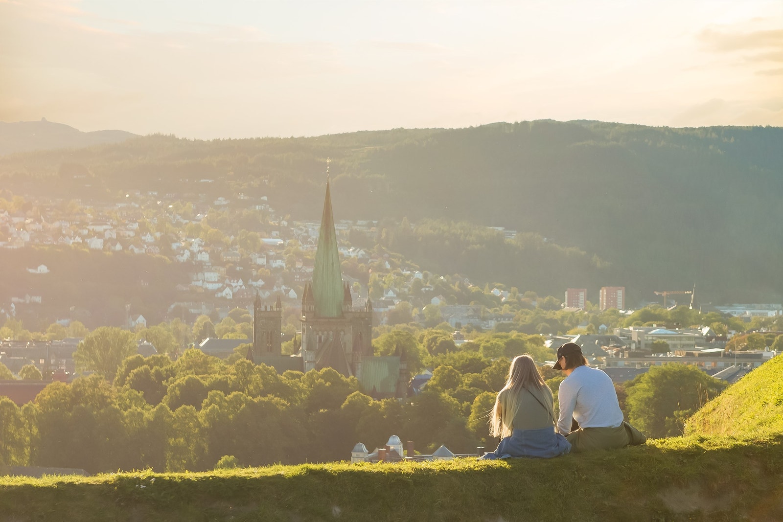 Trondheim er en vakker by å bo i. Nydelig utsikt fra Kristiansten festning Galleribilde