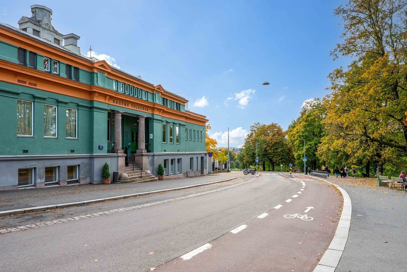 Nyoppusset Sagene folkebad fra 1899. Galleribilde