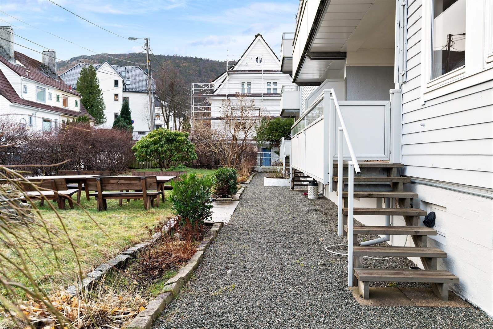 Tilkomst fra altan til uteområde Galleribilde