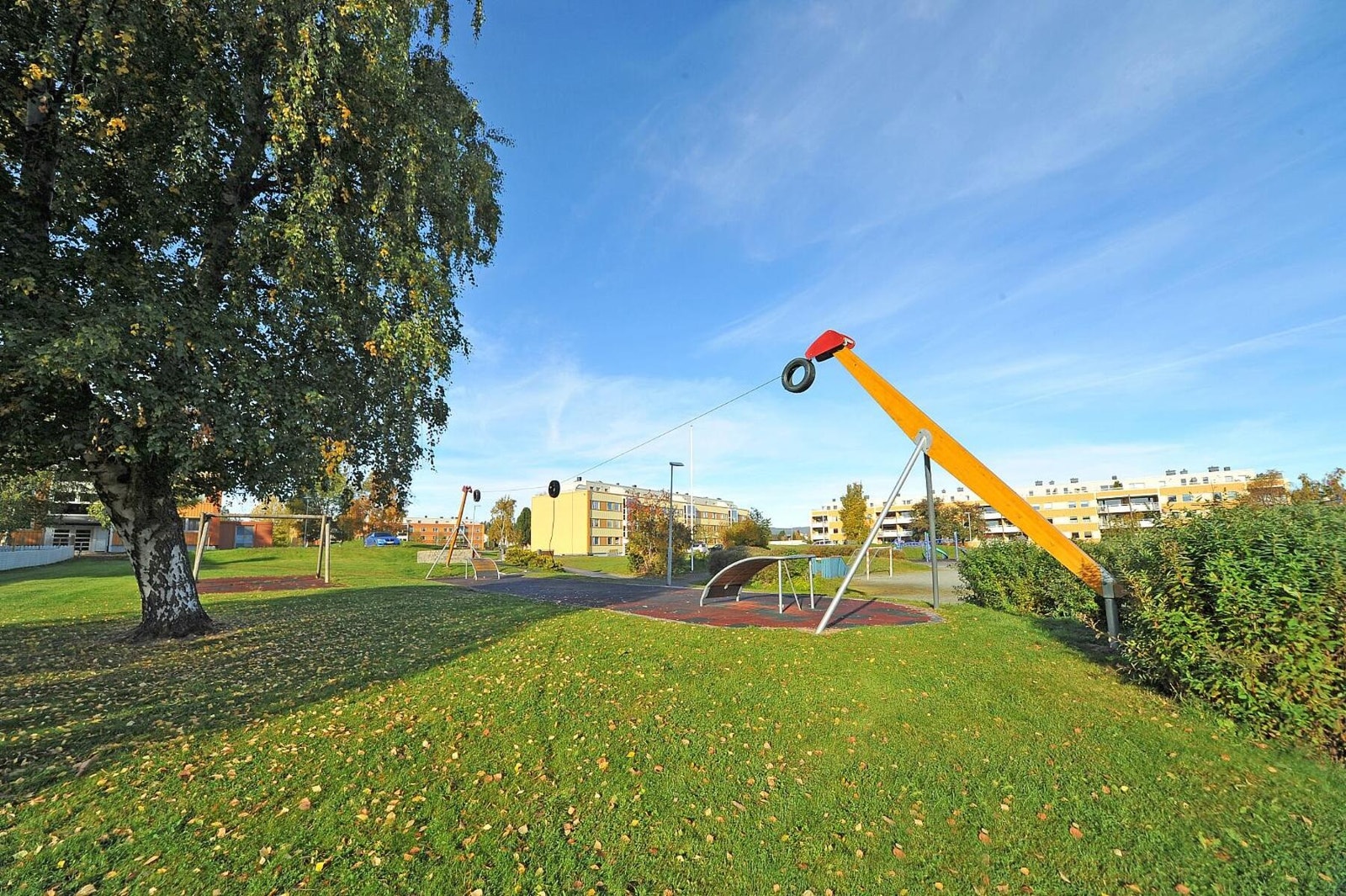 Selsbakkhøgda er et stort og barnevennlig borettslag med flere grønne "lunger" og lekeplasser. Galleribilde
