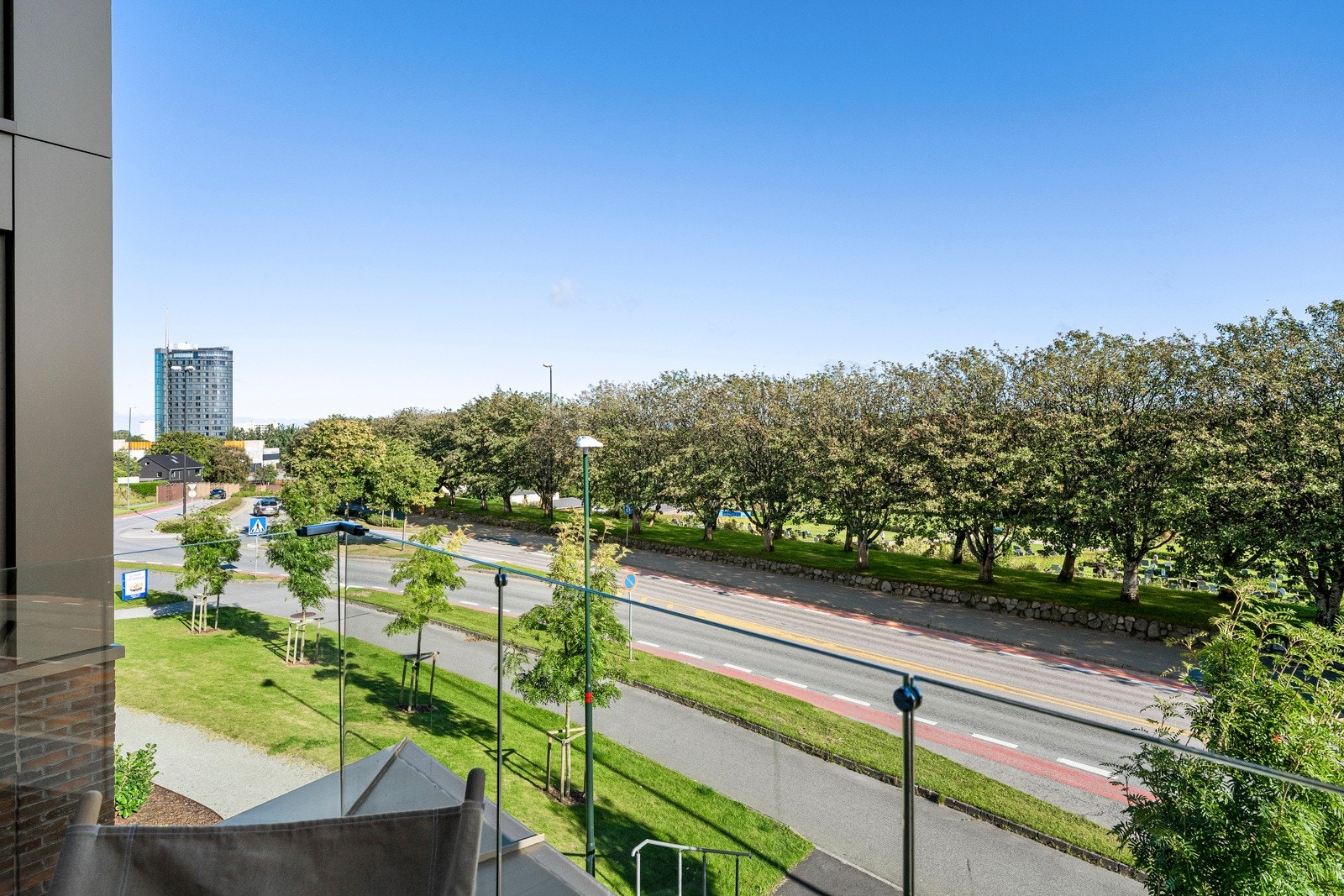 Utsikt fra balkong. Galleribilde