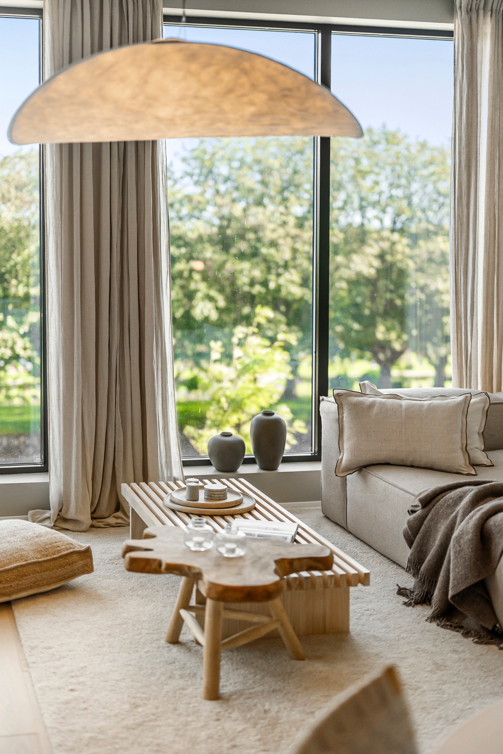 Fra stue får man utsikt i retning Mosvannet. Galleribilde