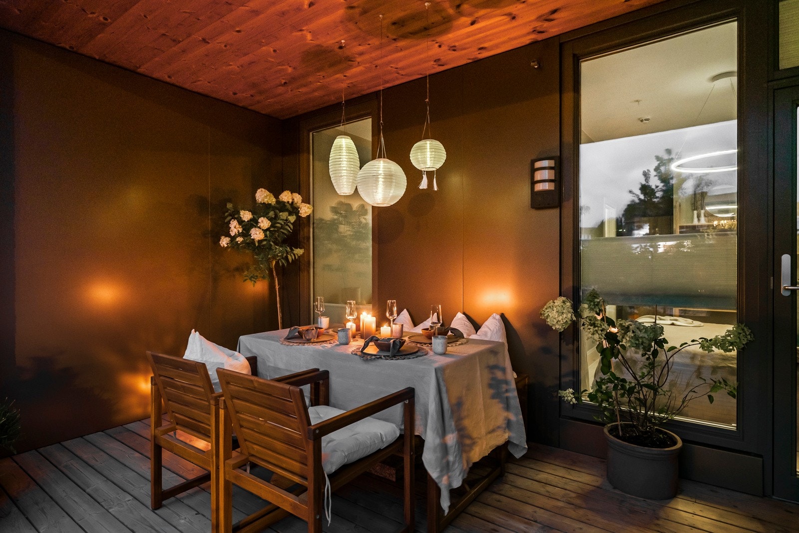 God plass til møblering på terrassen hvor man kan nyte lange sommerkvelder. Galleribilde