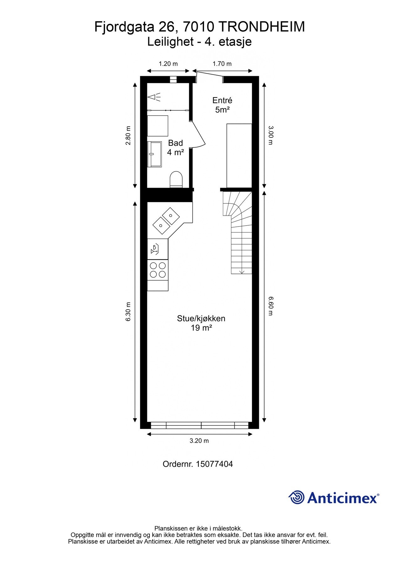 Planskisse hovedetasje. Galleribilde