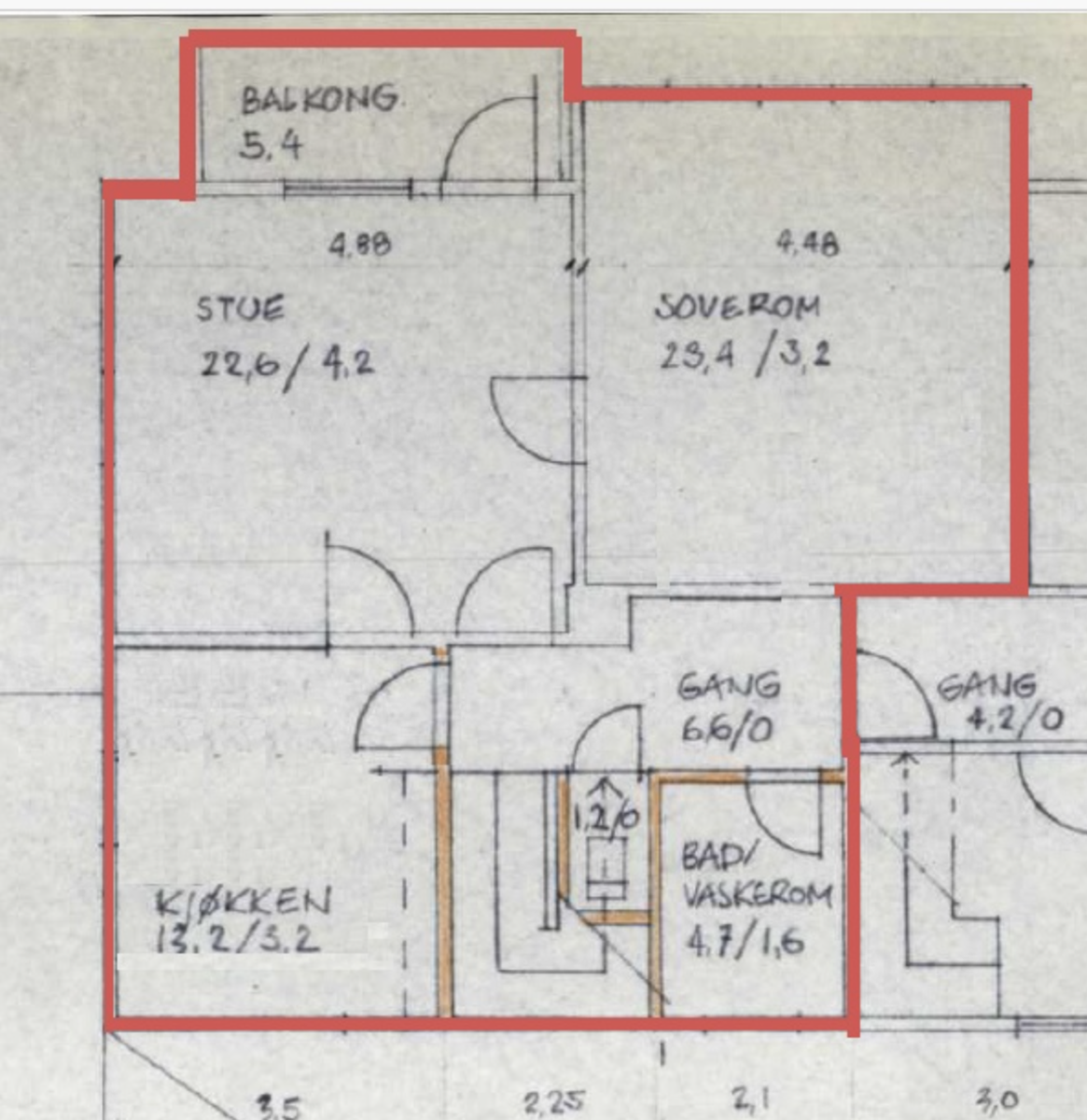 Plantegning 2 etg Galleribilde