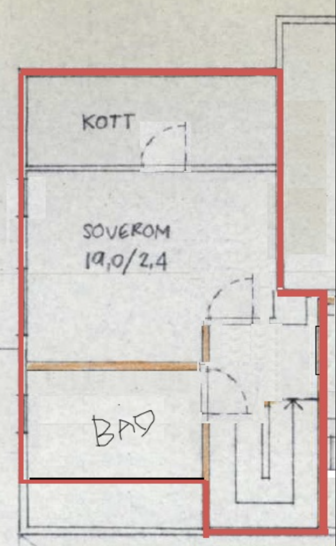 Plantegning 3 etg Galleribilde