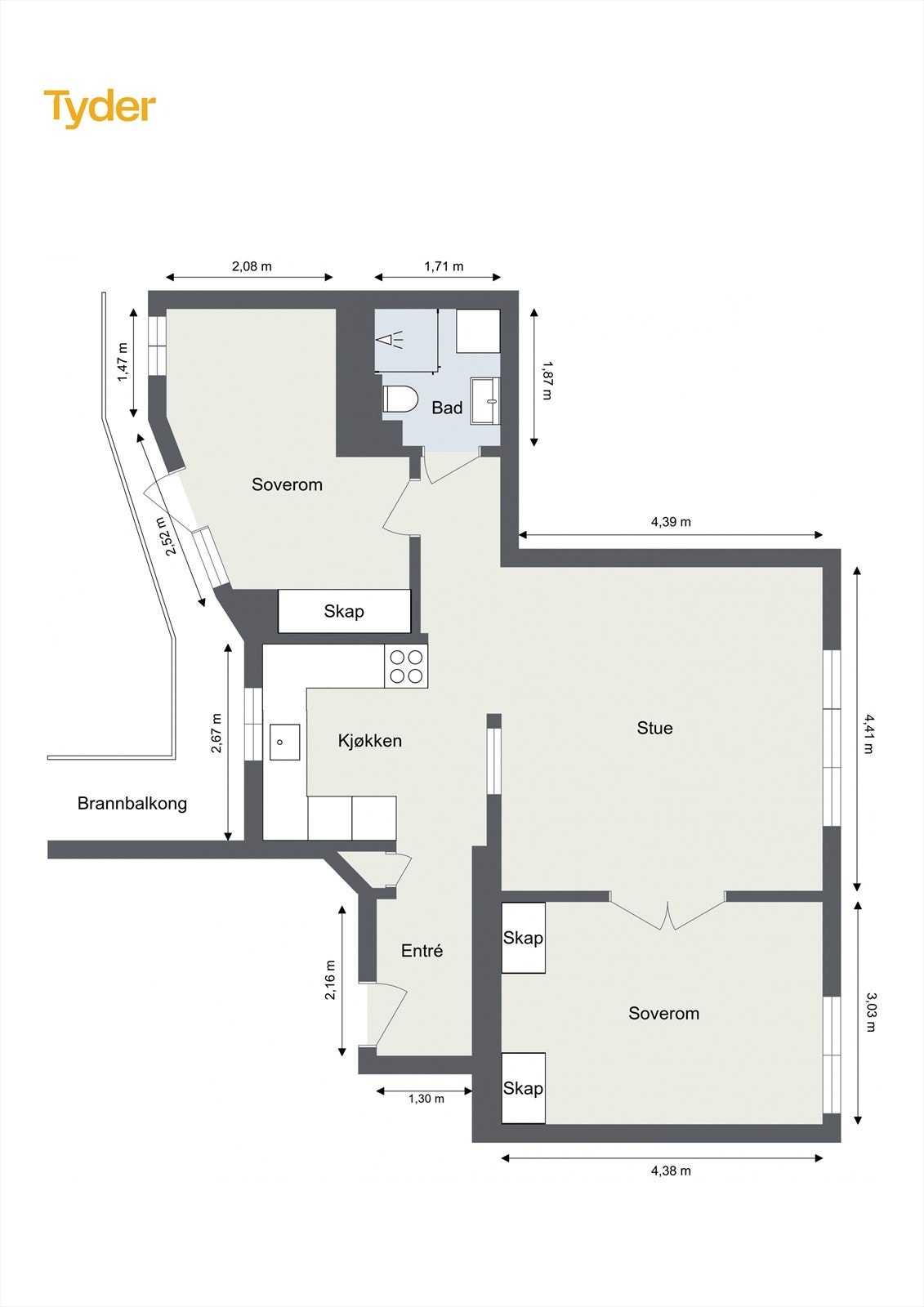 Planskisse Galleribilde