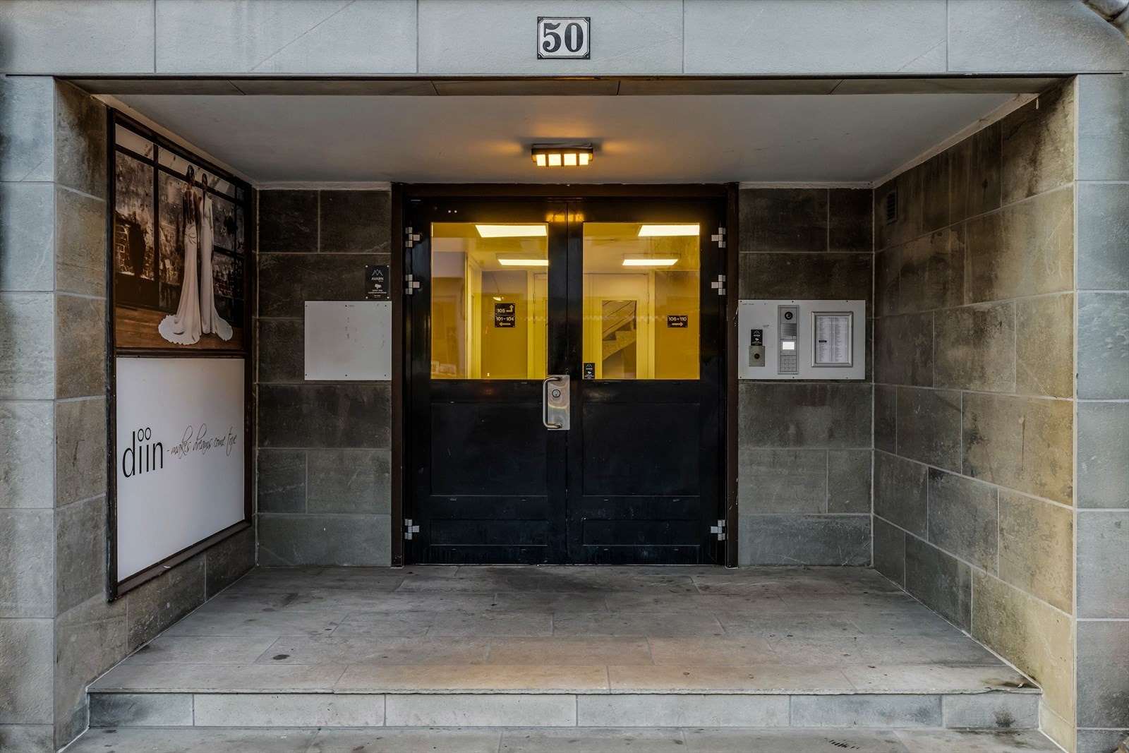 Innbydende inngangsparti. Galleribilde