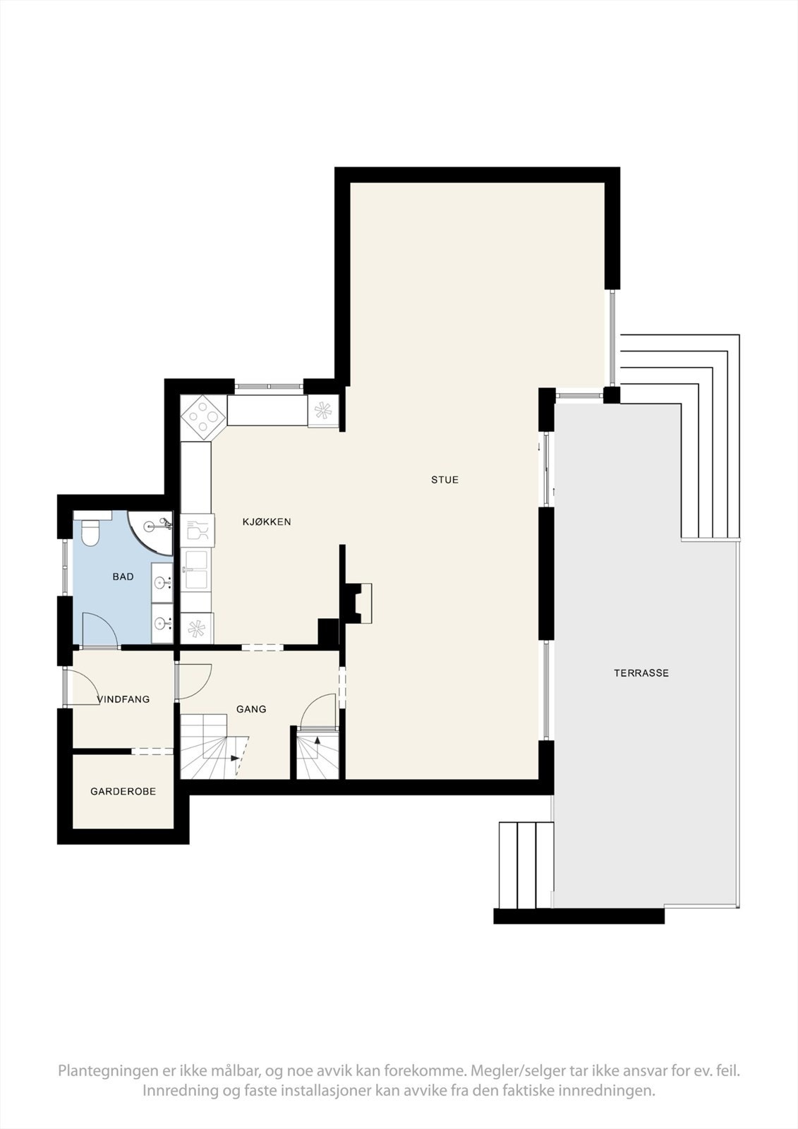 Plantegning - 1. etasje. Galleribilde