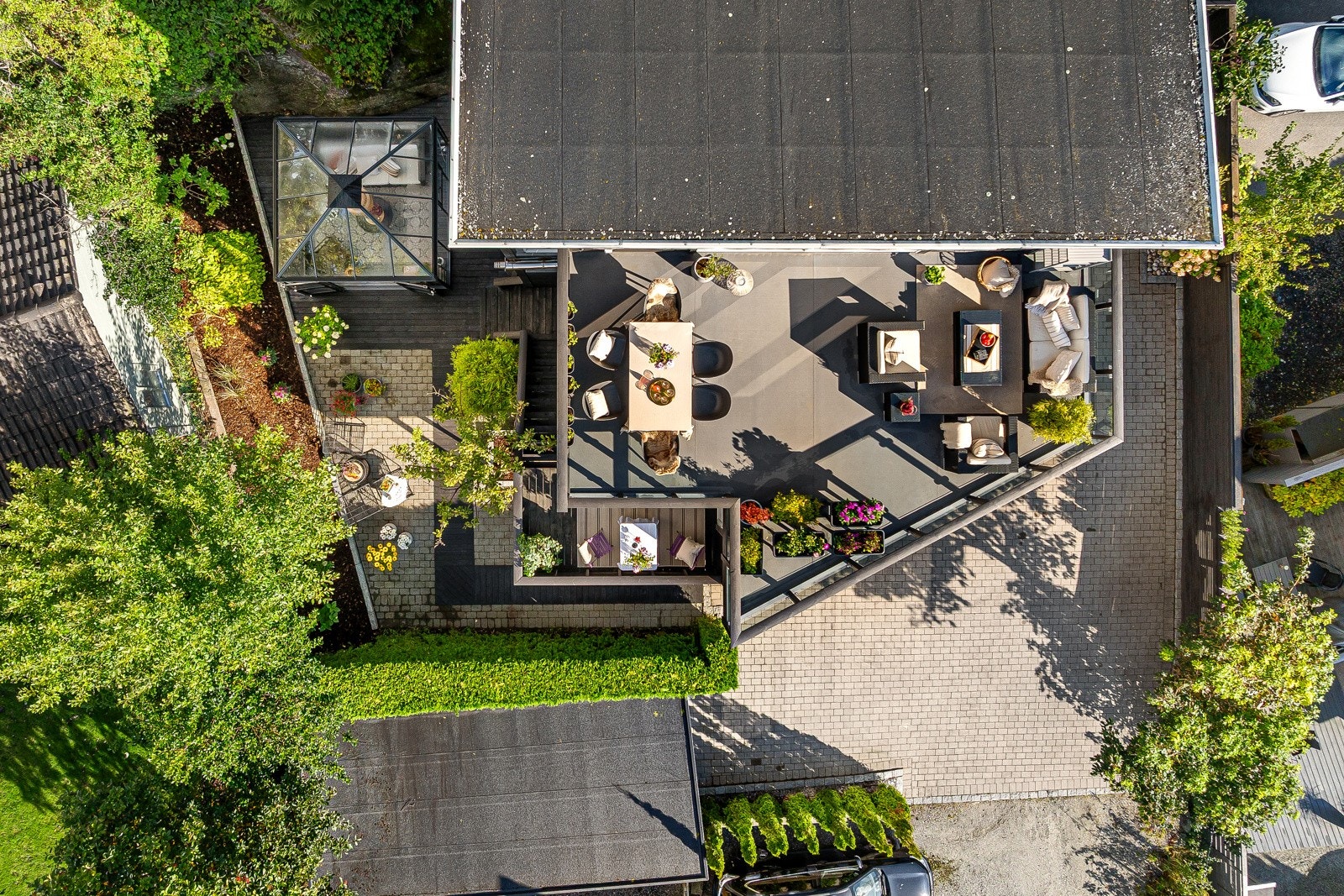 Herfra har du utgang til den solrike takterrassen. Galleribilde