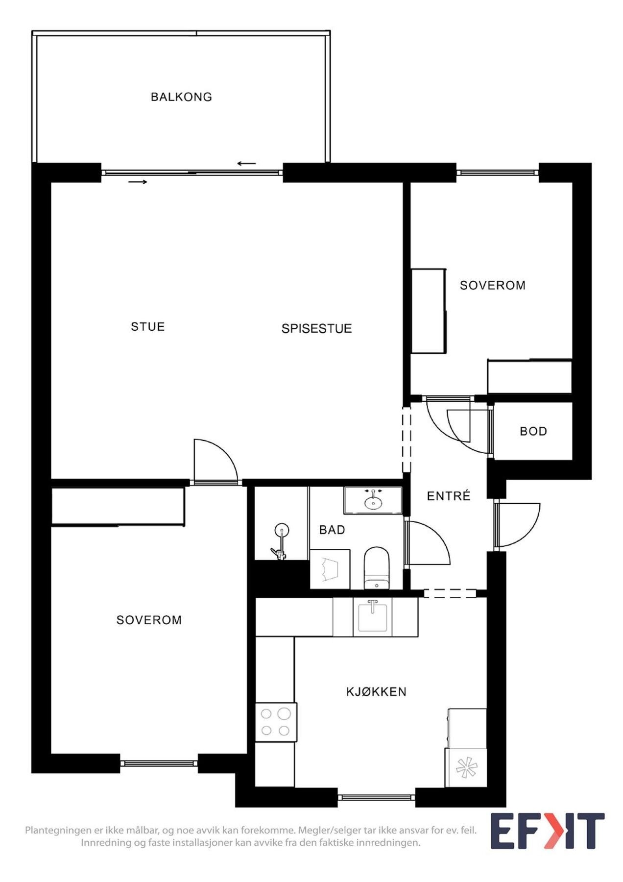 Plantegning Galleribilde