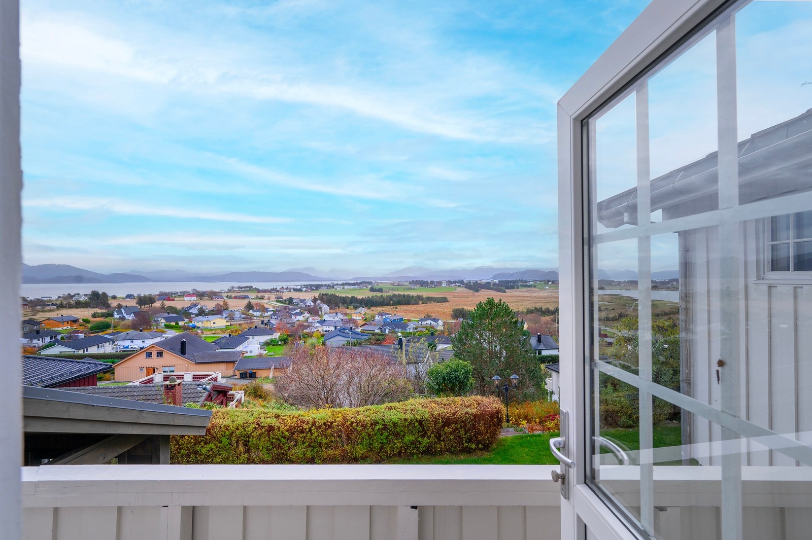 Nydelig utsikt fra balkongen. Galleribilde