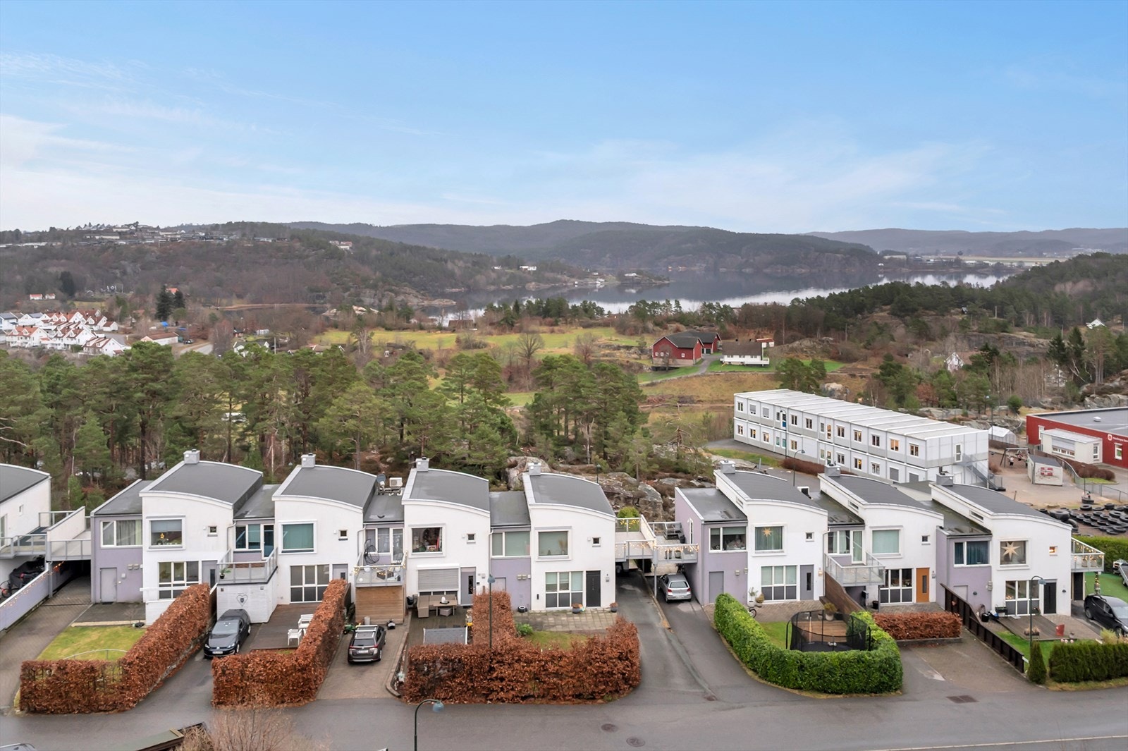 Utsikt fra takterrasse Galleribilde