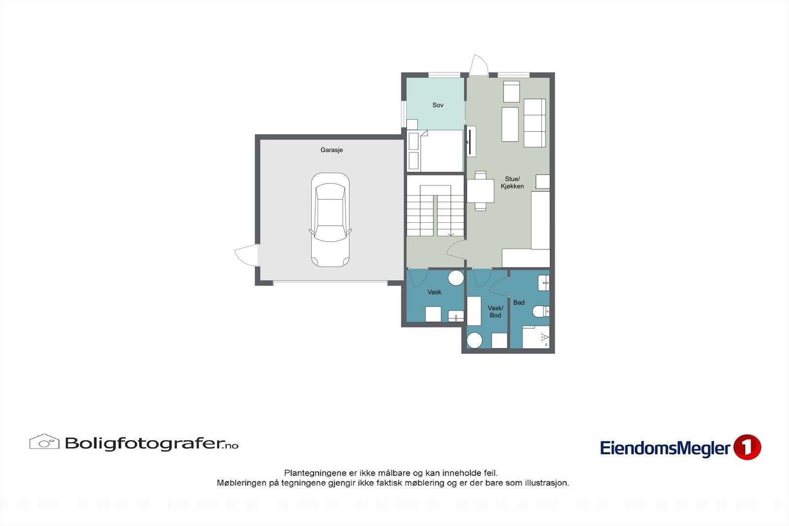 Plantegning underetasje Galleribilde