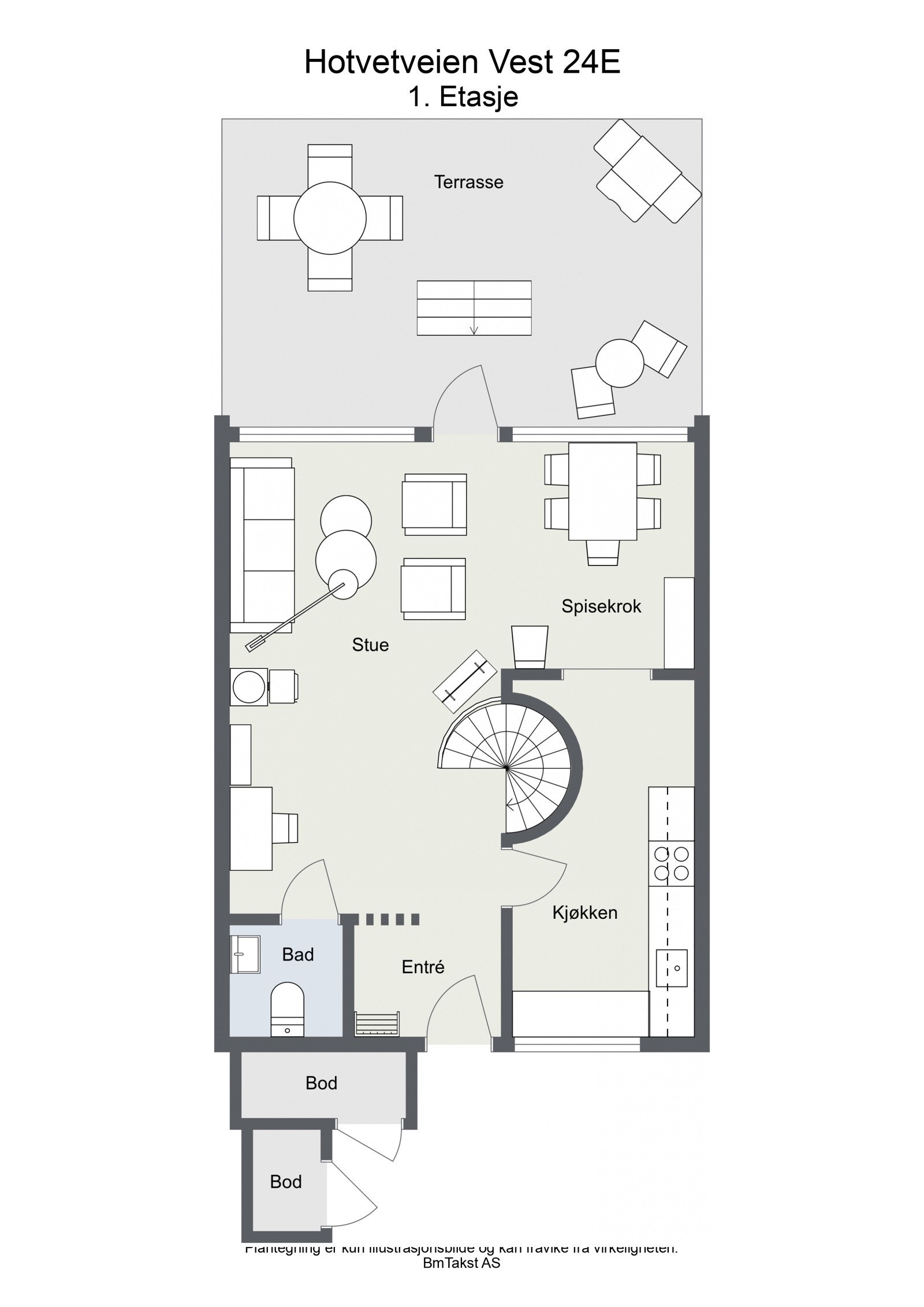 Plantegning første etasje. Galleribilde