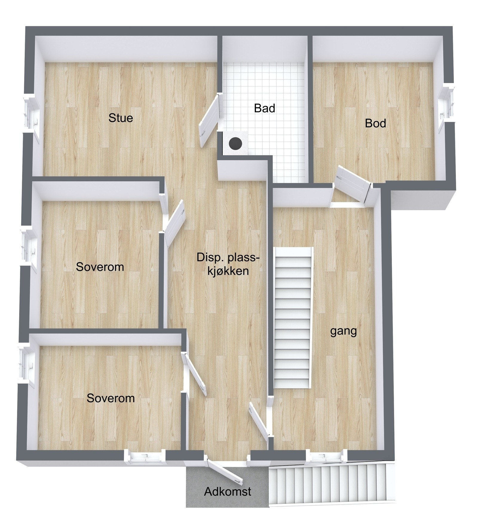 Plantegning kjeller Galleribilde