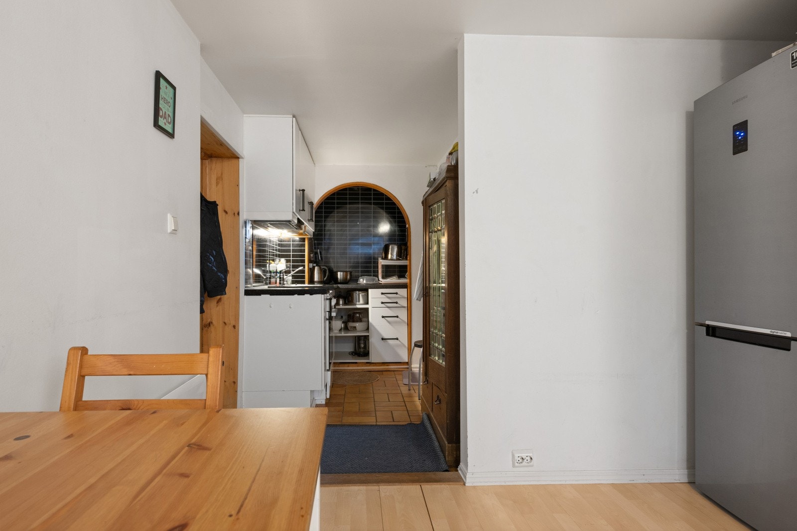 Leiligheten inneholder stue, kjøkken, bad, soverom og bod. Galleribilde