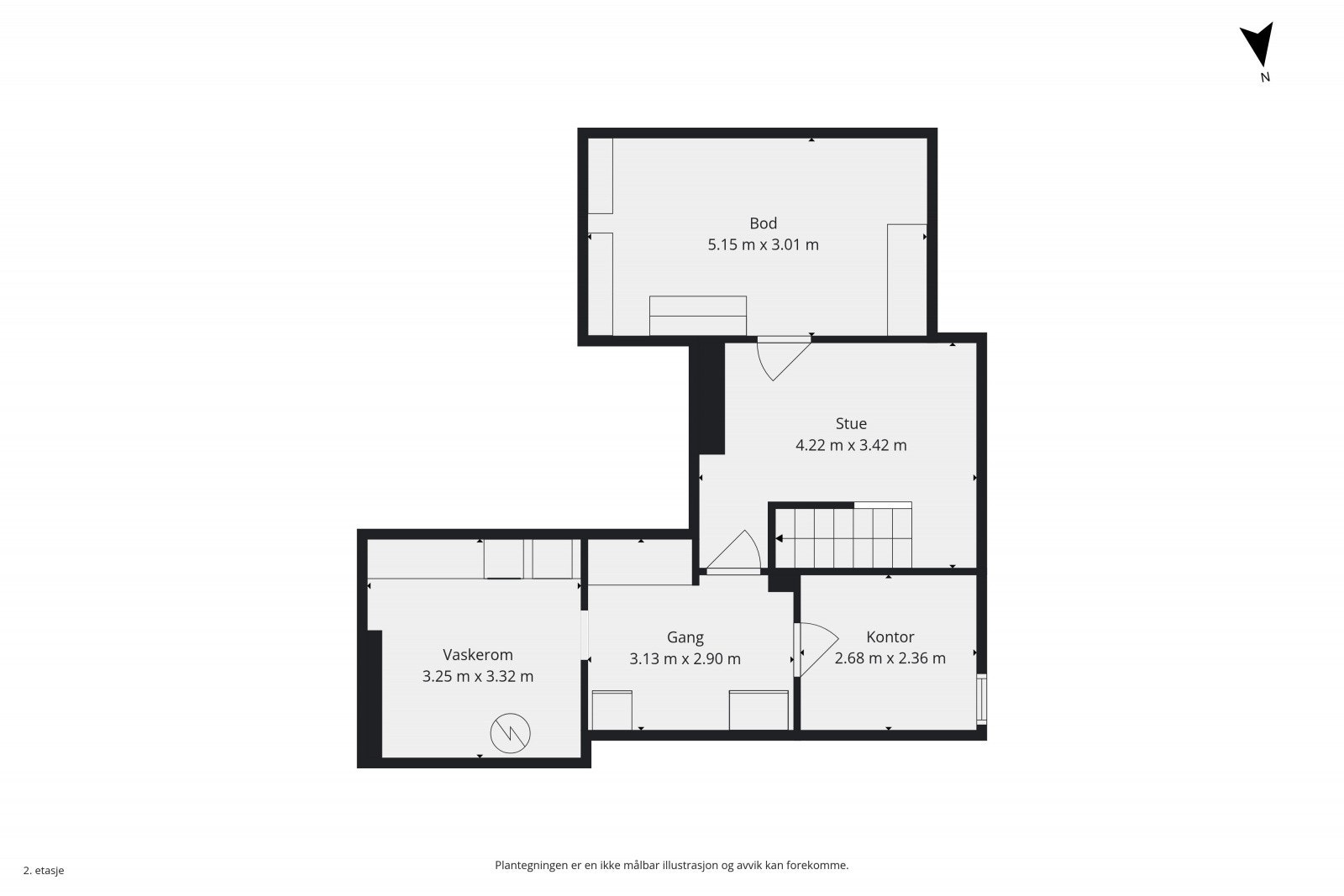 Plantegning underetasje Galleribilde