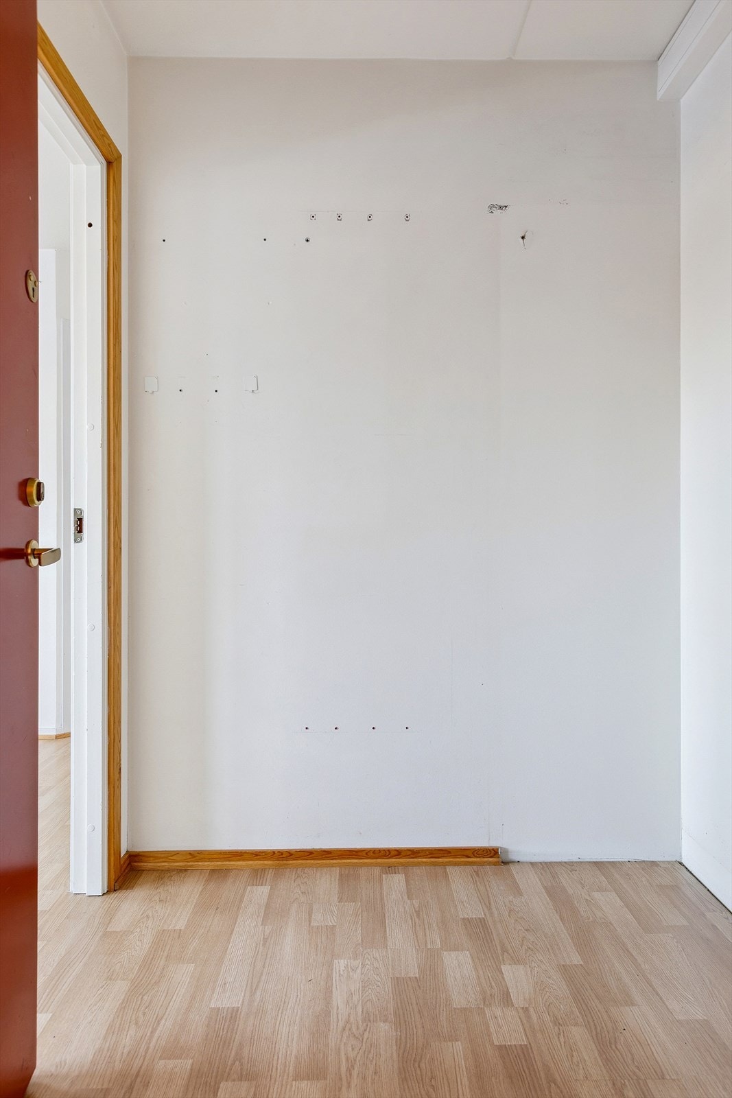 En romslig entré gir plass til oppbevaring av yttertøy og sko. Galleribilde