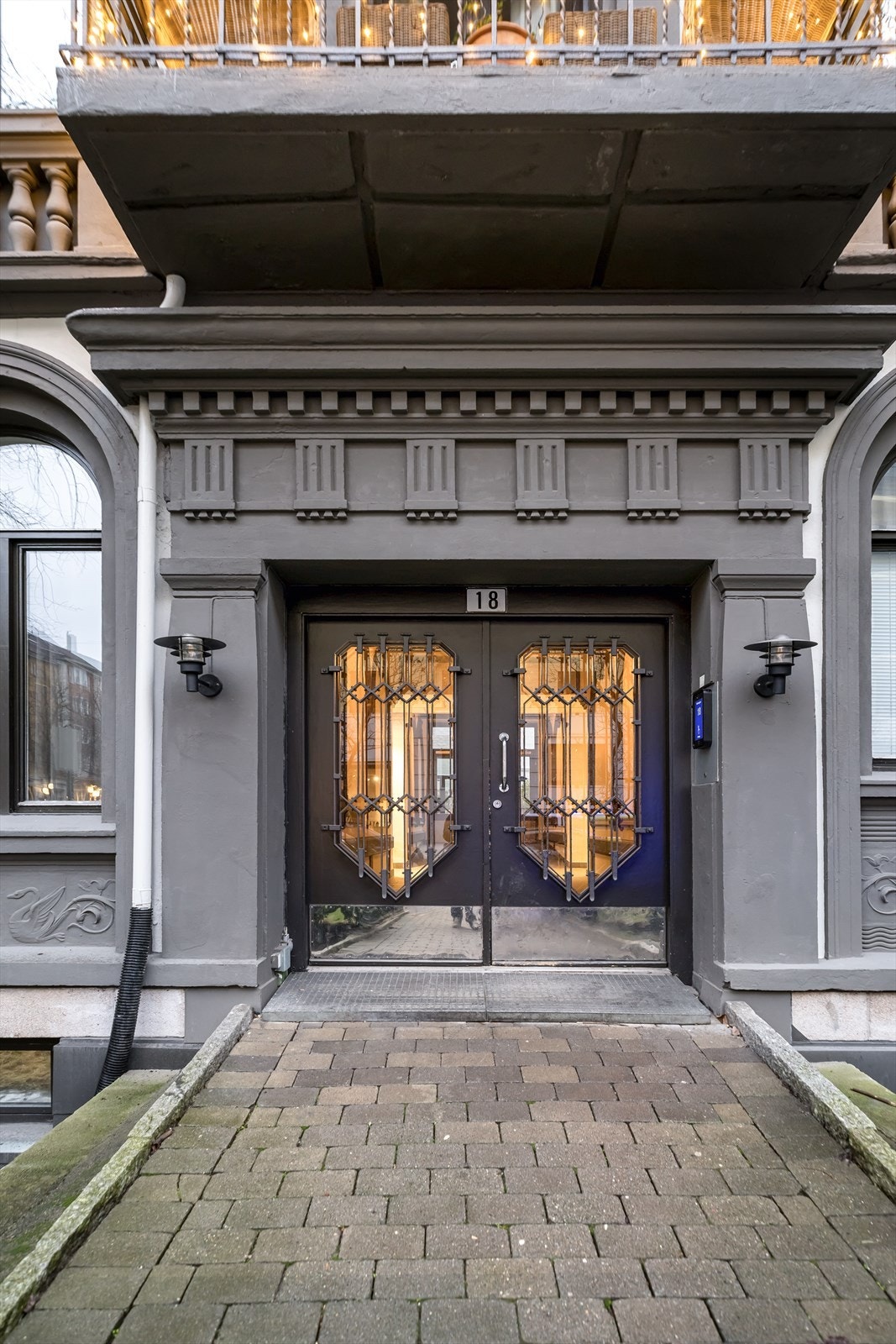 Inngangsparti fra Nobels gate. Galleribilde