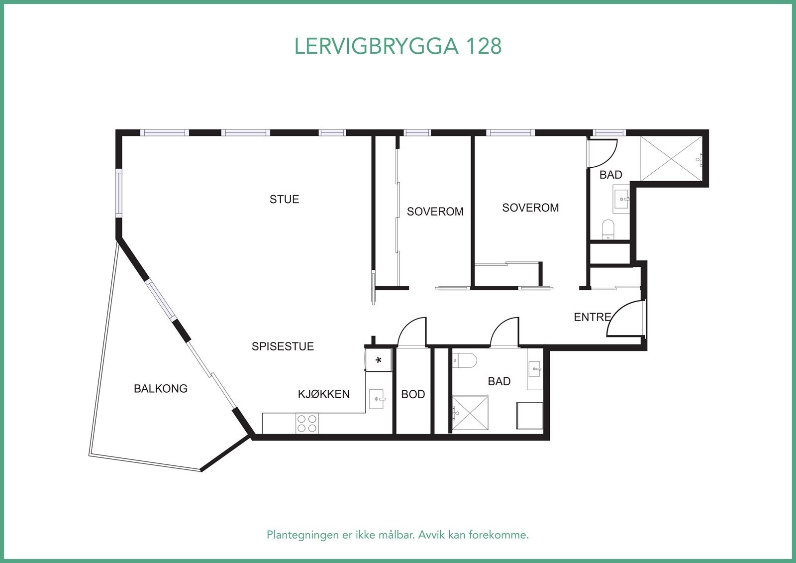 Denne leiligheten har virtuell visning. Trykk på 360 graders symbolet i annonsen og gå på visning når du selv måtte ønske. Galleribilde