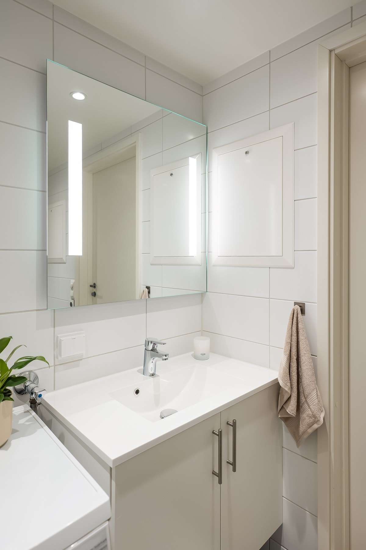 Det er også opplegg for vaskemaskin og tørketrommel. Galleribilde