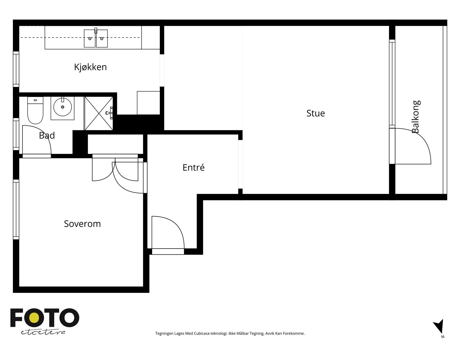 Veiledende plantegning - Ikke målbar Galleribilde