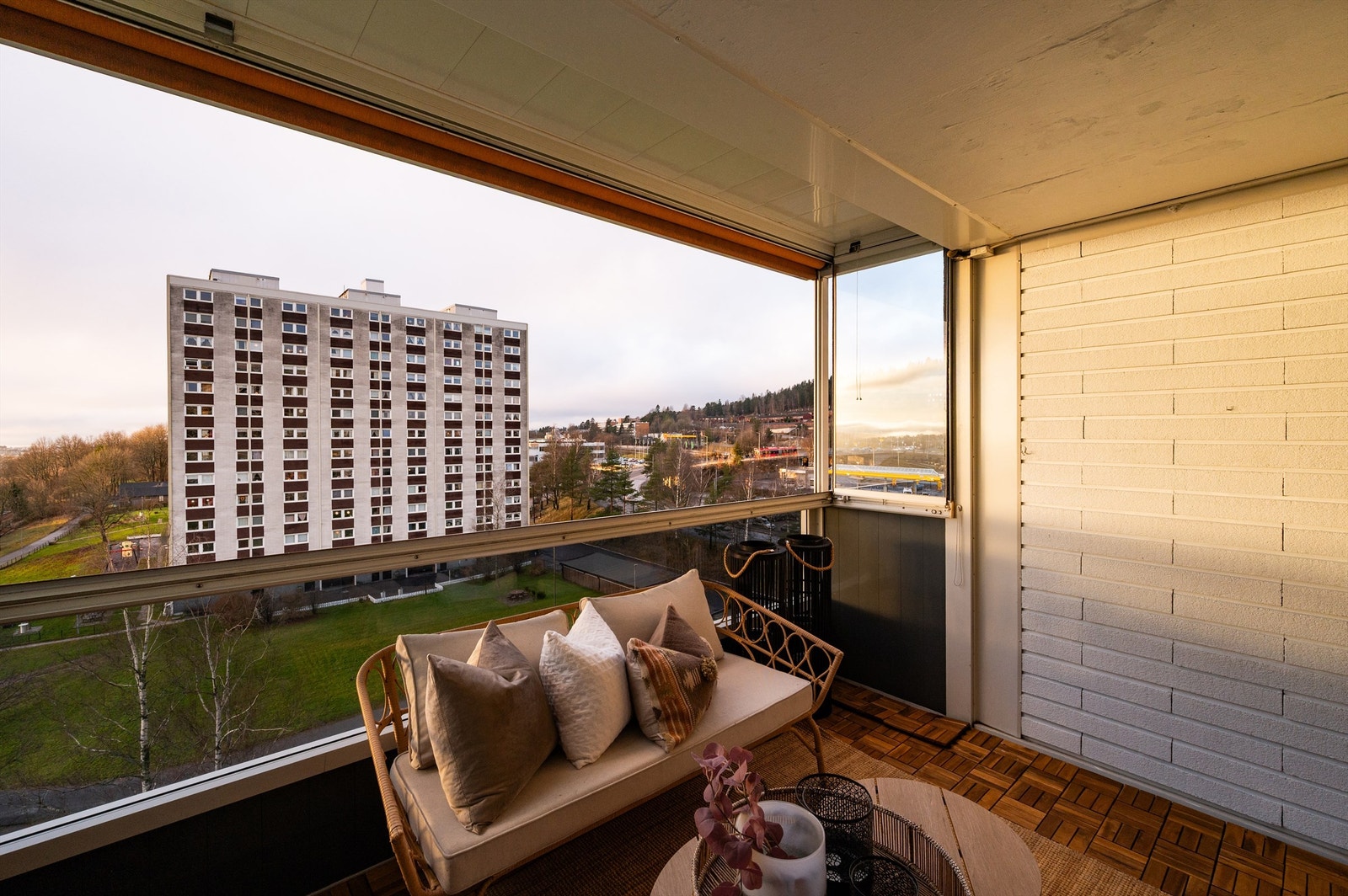 Innglassingen kan enkelt åpnes for å slippe inn frisk luft på varme dager. Galleribilde