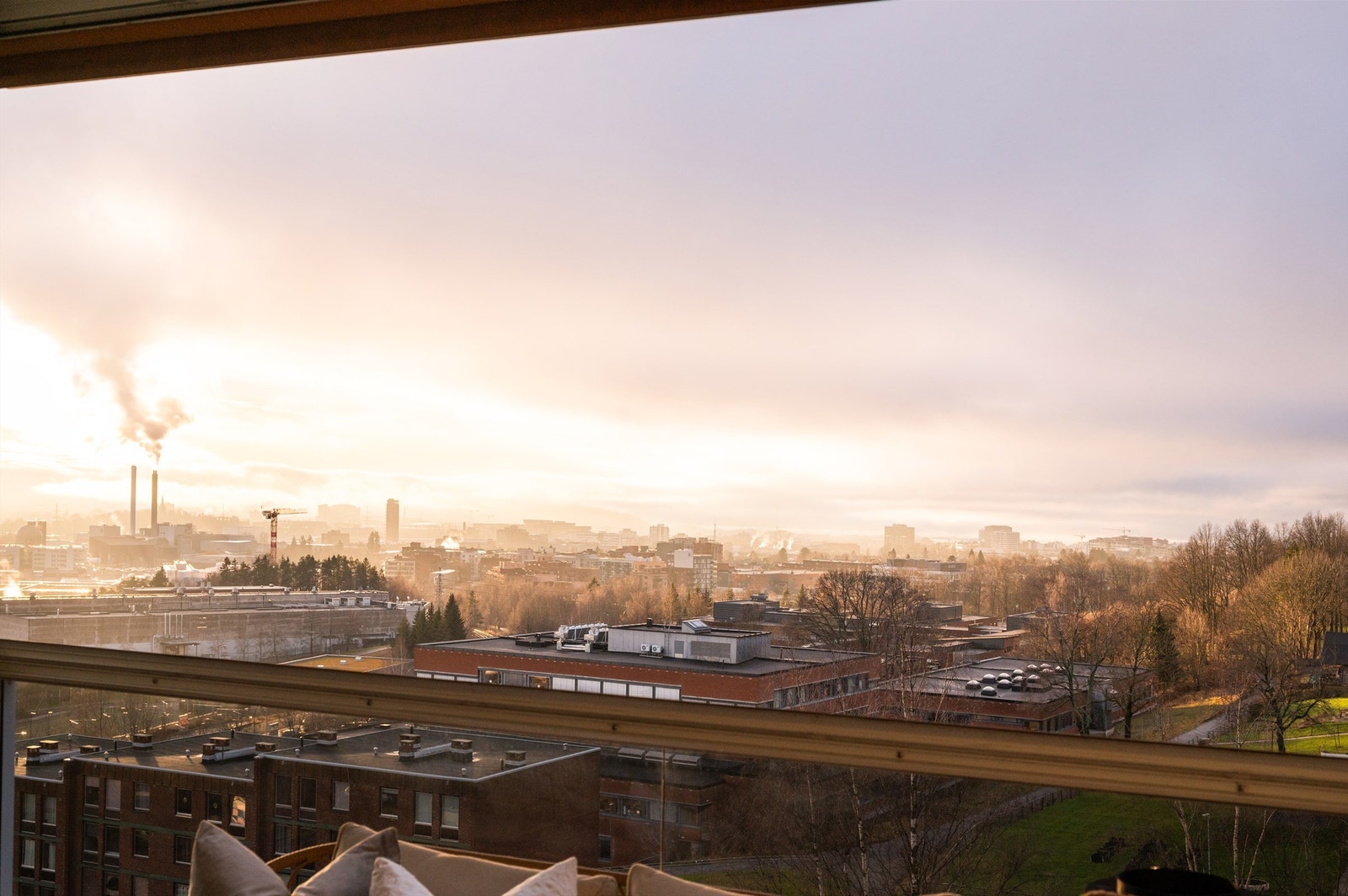 Herfra har man en vidstrakt utsikt over nærområdet. Galleribilde