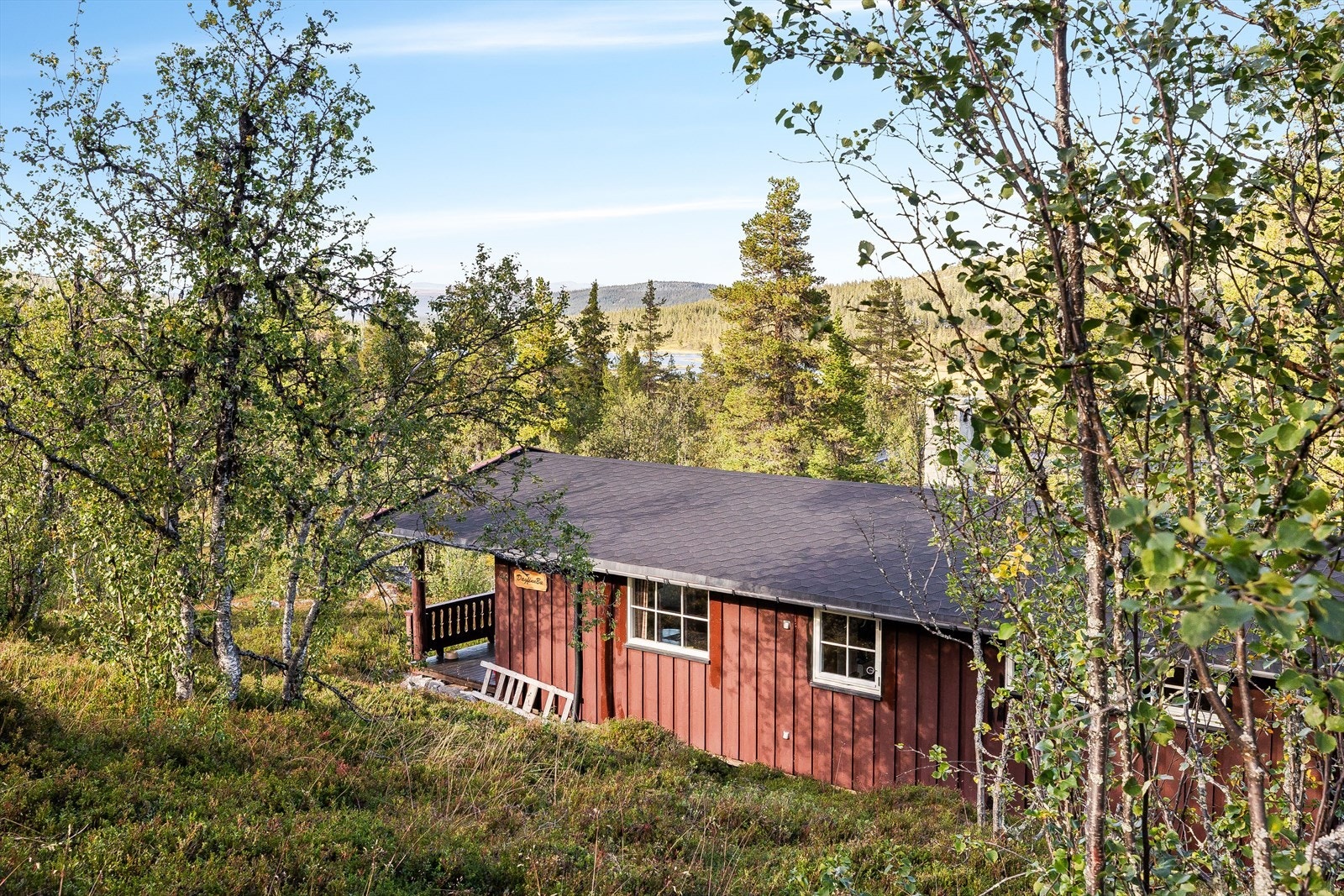 Eiendommen ligger nærme Løvåsvatnet, som er et av flere kjente vann i området. Galleribilde