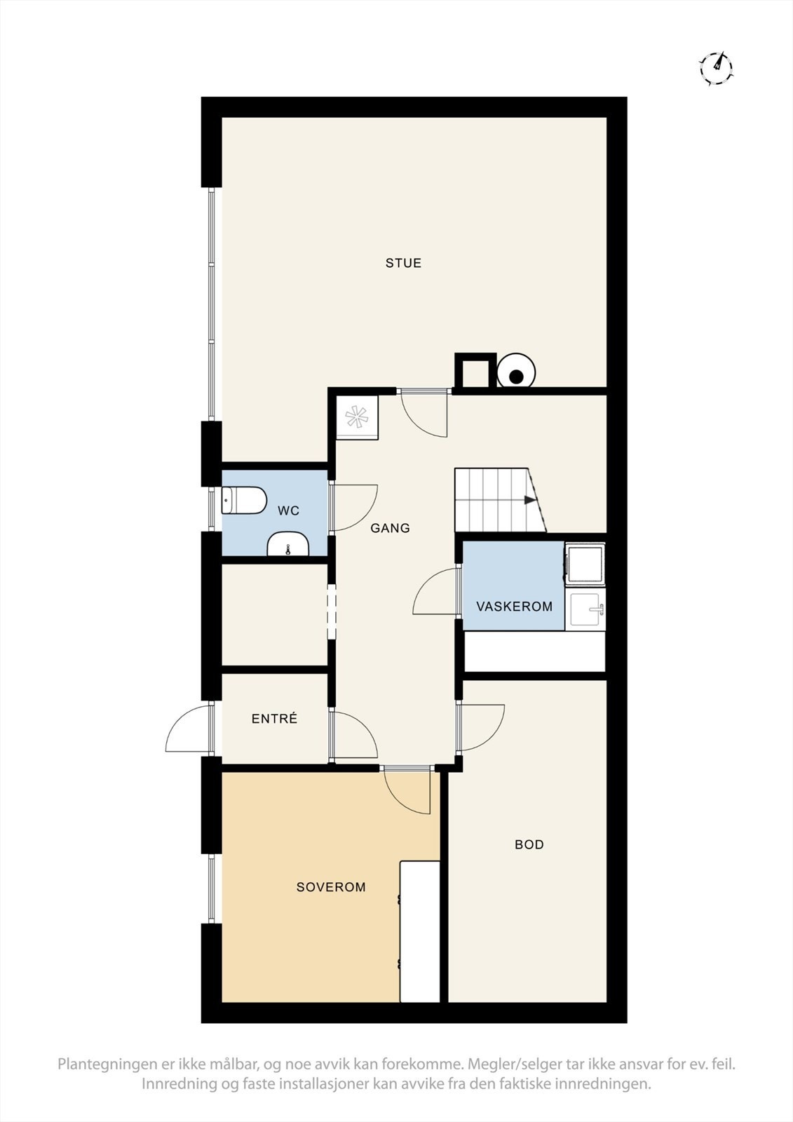 Plantegning underetasje. Galleribilde