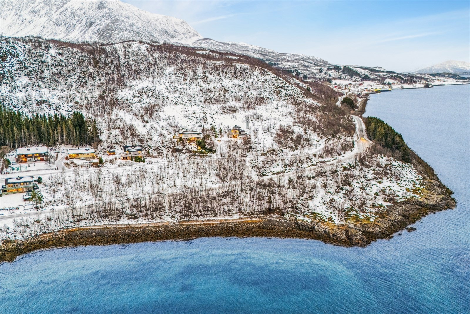 Dronebilde over området. Galleribilde