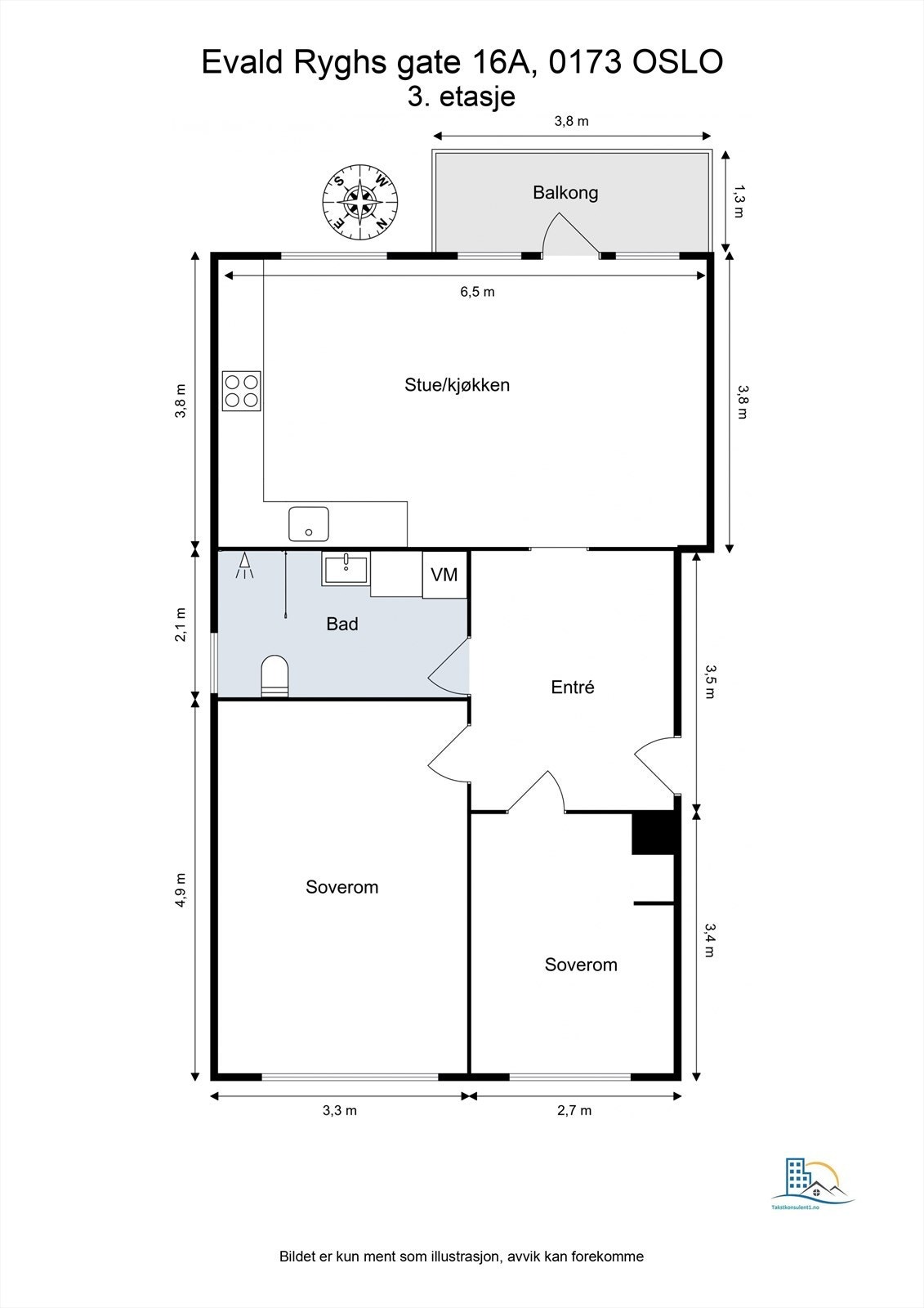 Planskisse Galleribilde