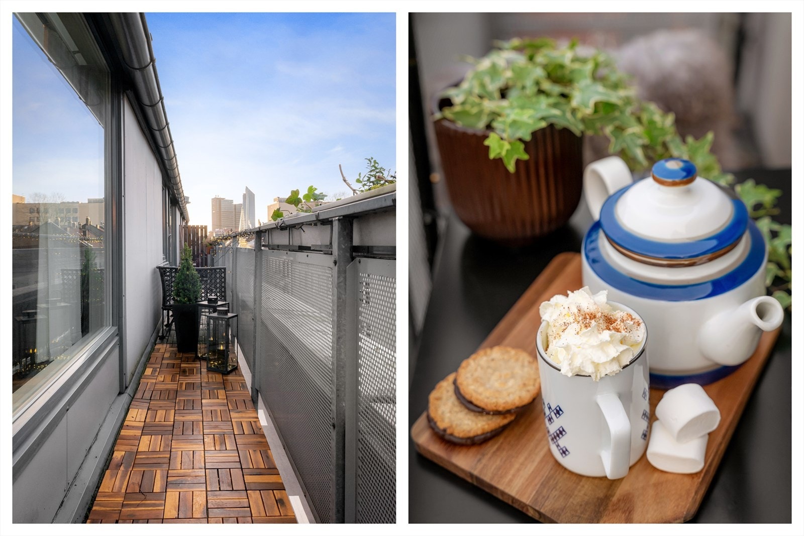 Det er god plass til å innrede med ulike små sittegrupper, balkongplanter og grill. Galleribilde