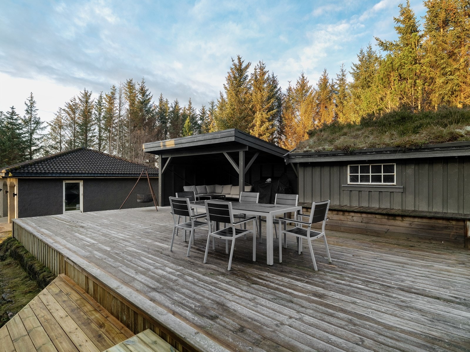 Uteplassen gir mulighet for både avslapning og aktivitet Galleribilde