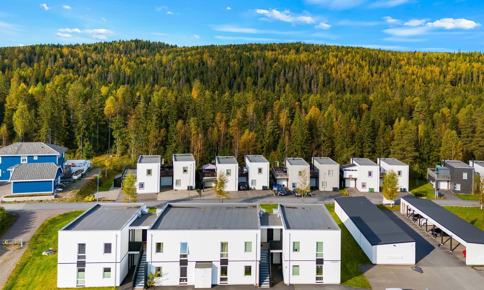 Her har du skogen og Romerikesåsen som nærmeste nabo. Galleribilde