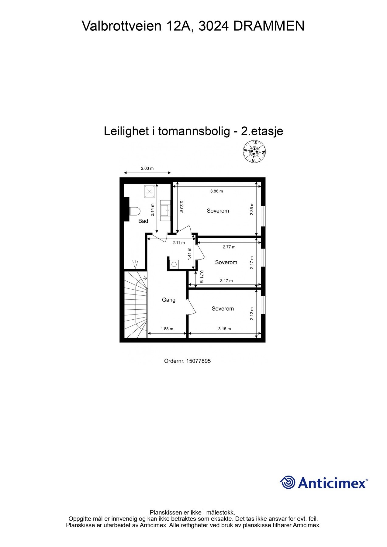 Plantegning (2.etasje) Galleribilde