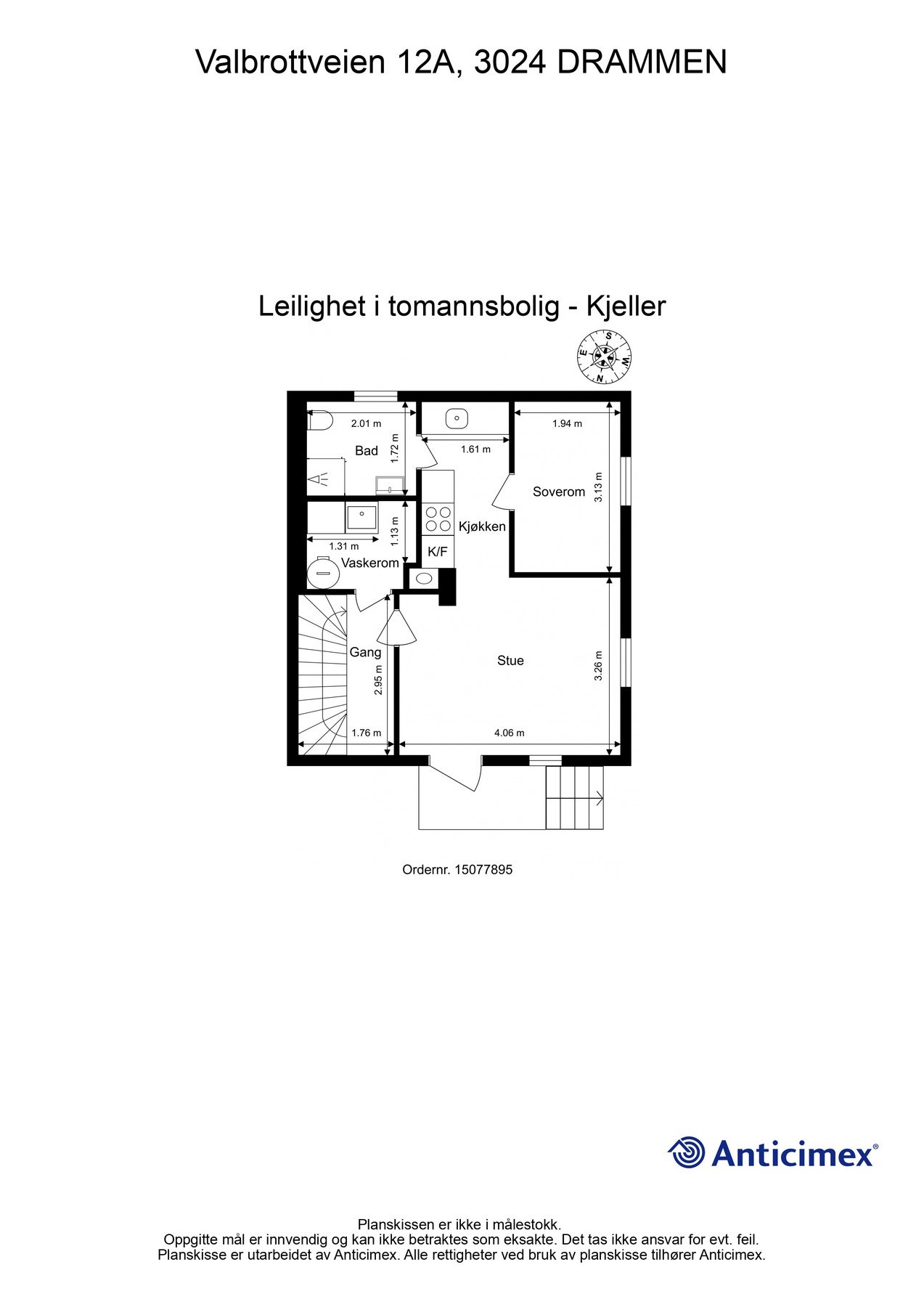 Plantegning (underetasje) Galleribilde