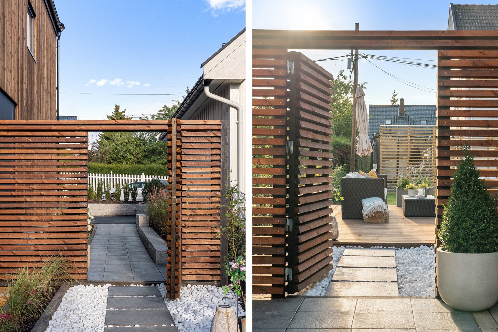 Hagen er svært skjermet og fremstår som en privat oase. Galleribilde