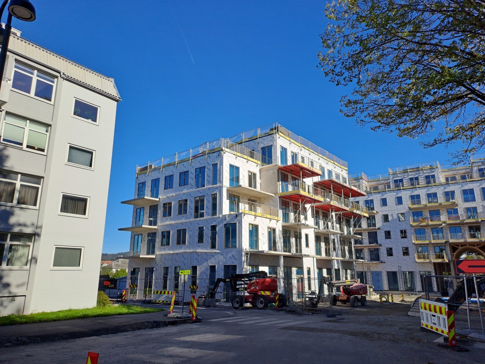 Byggingen av prosjektet er godt i gang. Forventet ferdigstillelse er sensommer/tredje kvartal 2026. Galleribilde