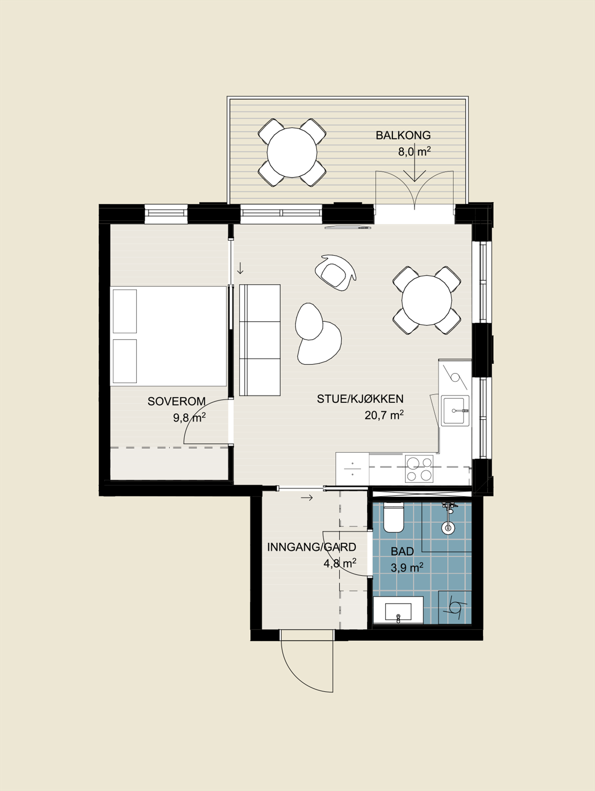 Plantegning byggetrinn 2-H0401 Galleribilde