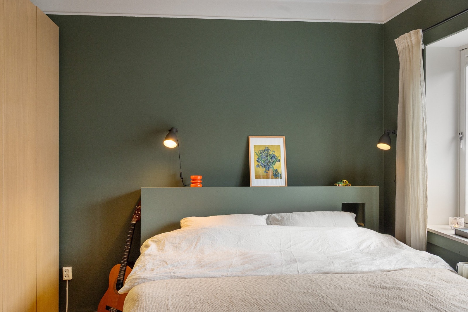 Sengegavlen kan følge med ved ønske. Galleribilde