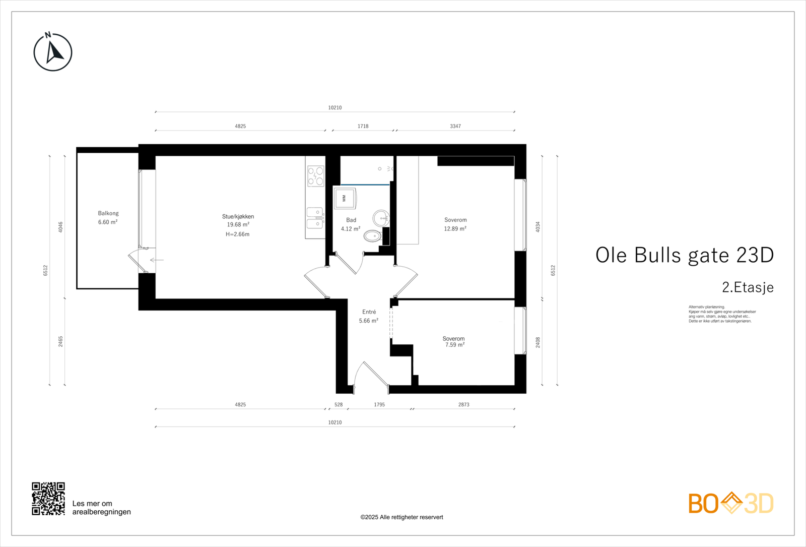 Forslag til alternativ planløsning. Kjøper tar selv risiko for eventuell mulighet for gjennomføring, og kostnader knyttet til dette. Galleribilde