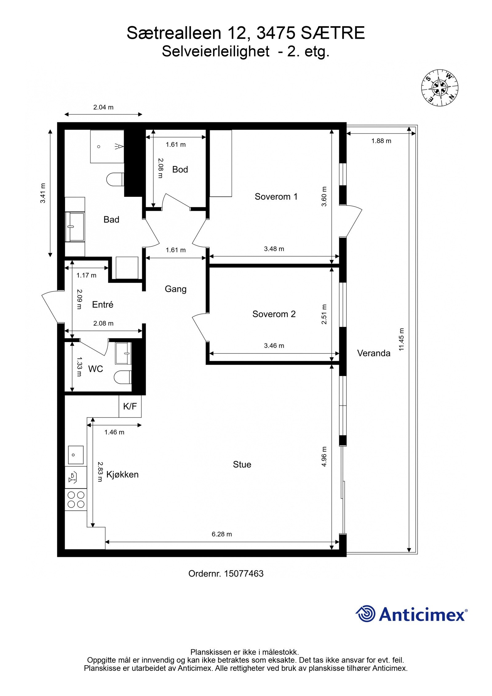 Plantegning. Galleribilde