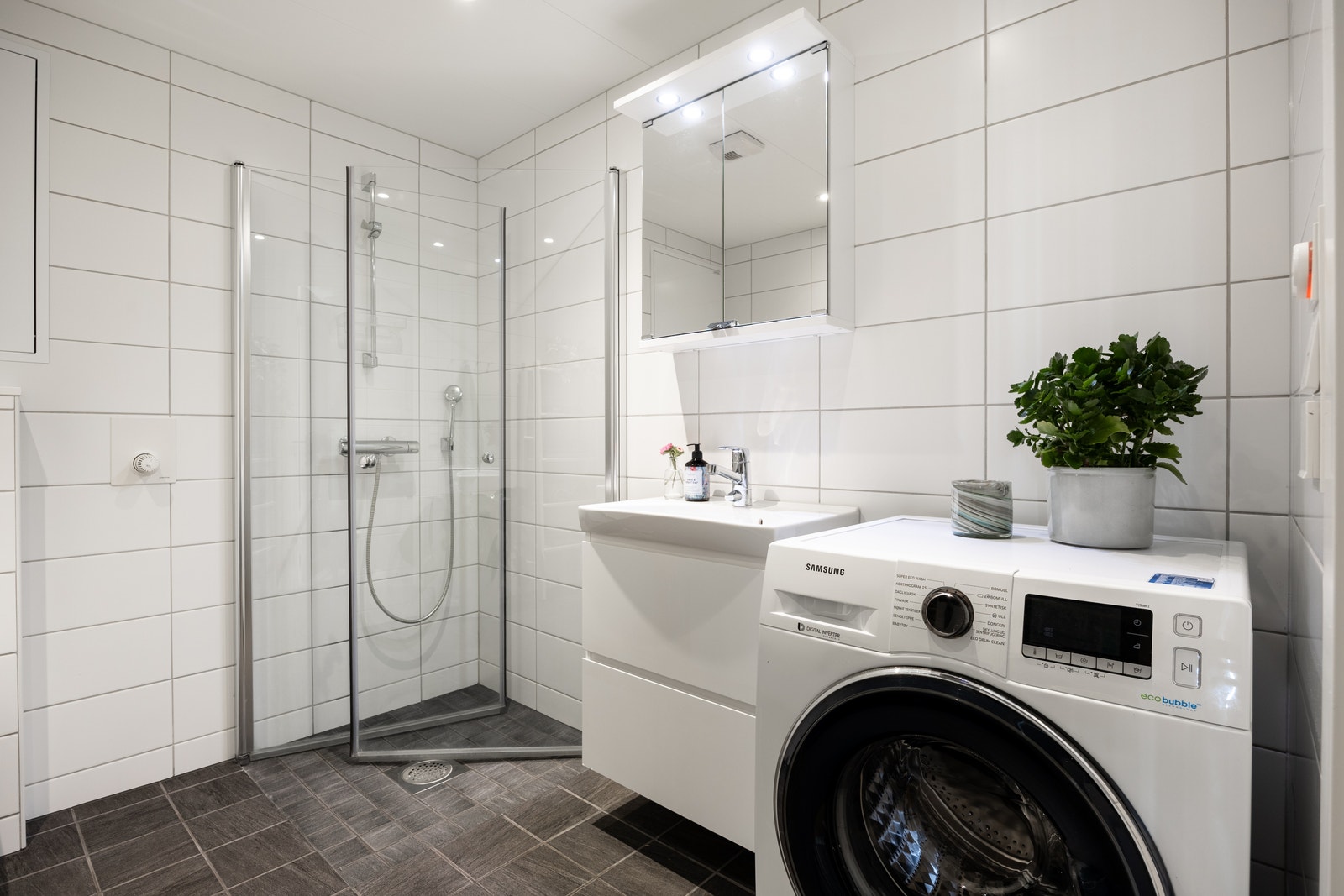 Vaskemaskin medfølger i husleie. Galleribilde