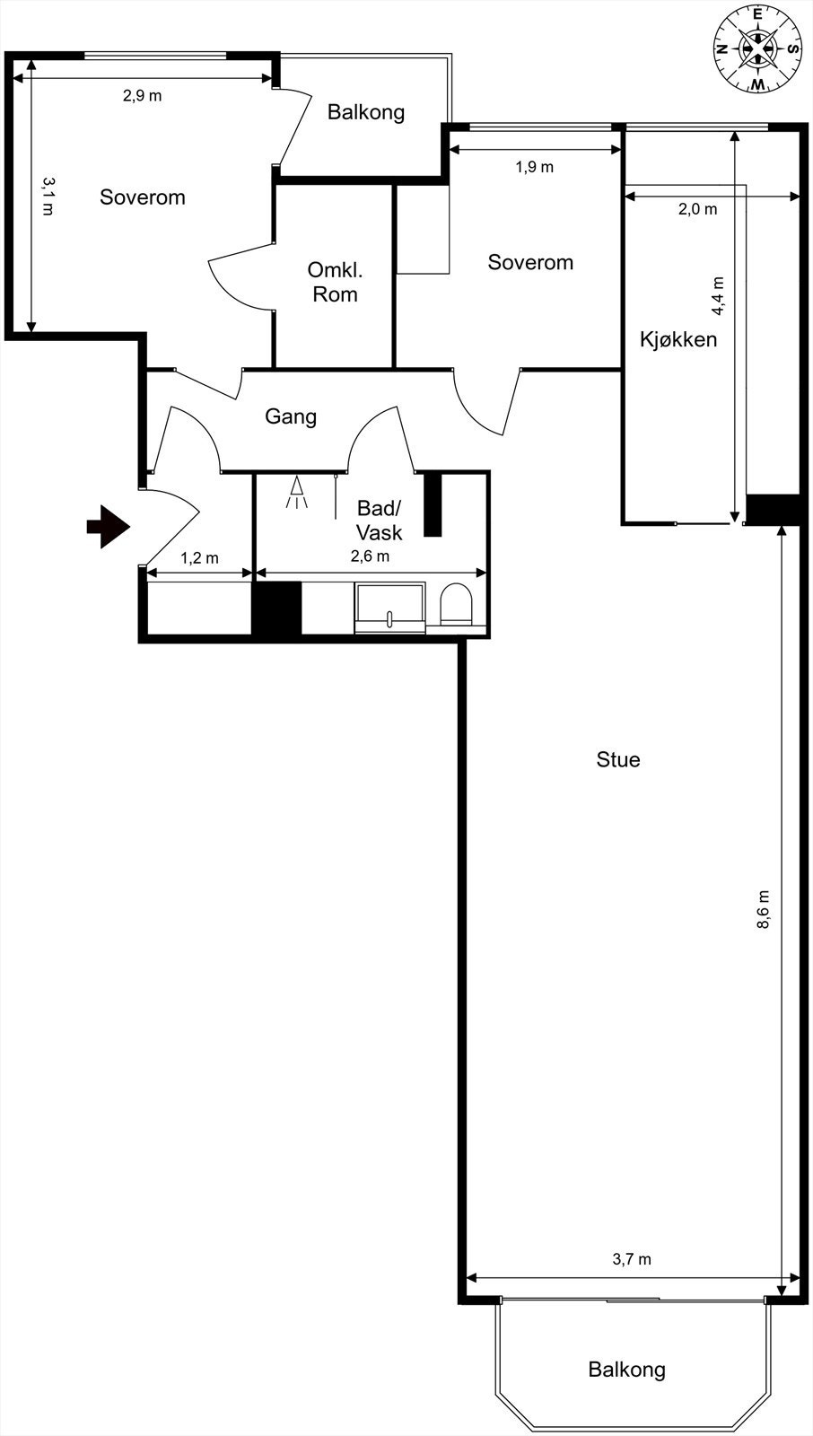 Plantegning Galleribilde