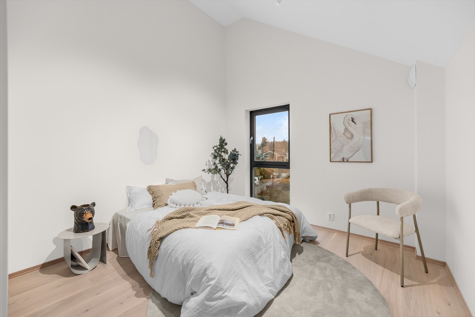 De andre to rommene egner seg godt som barnerom, gjesterom eller kontor. Galleribilde